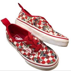 Vans EUC Sz 12.5 Boys Xtreme Sharks Authentic Elastic Lace Casual Shoes